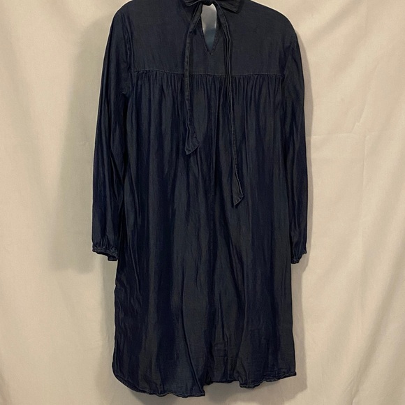 Blue Denim High Neck Top - Picture 7 of 11